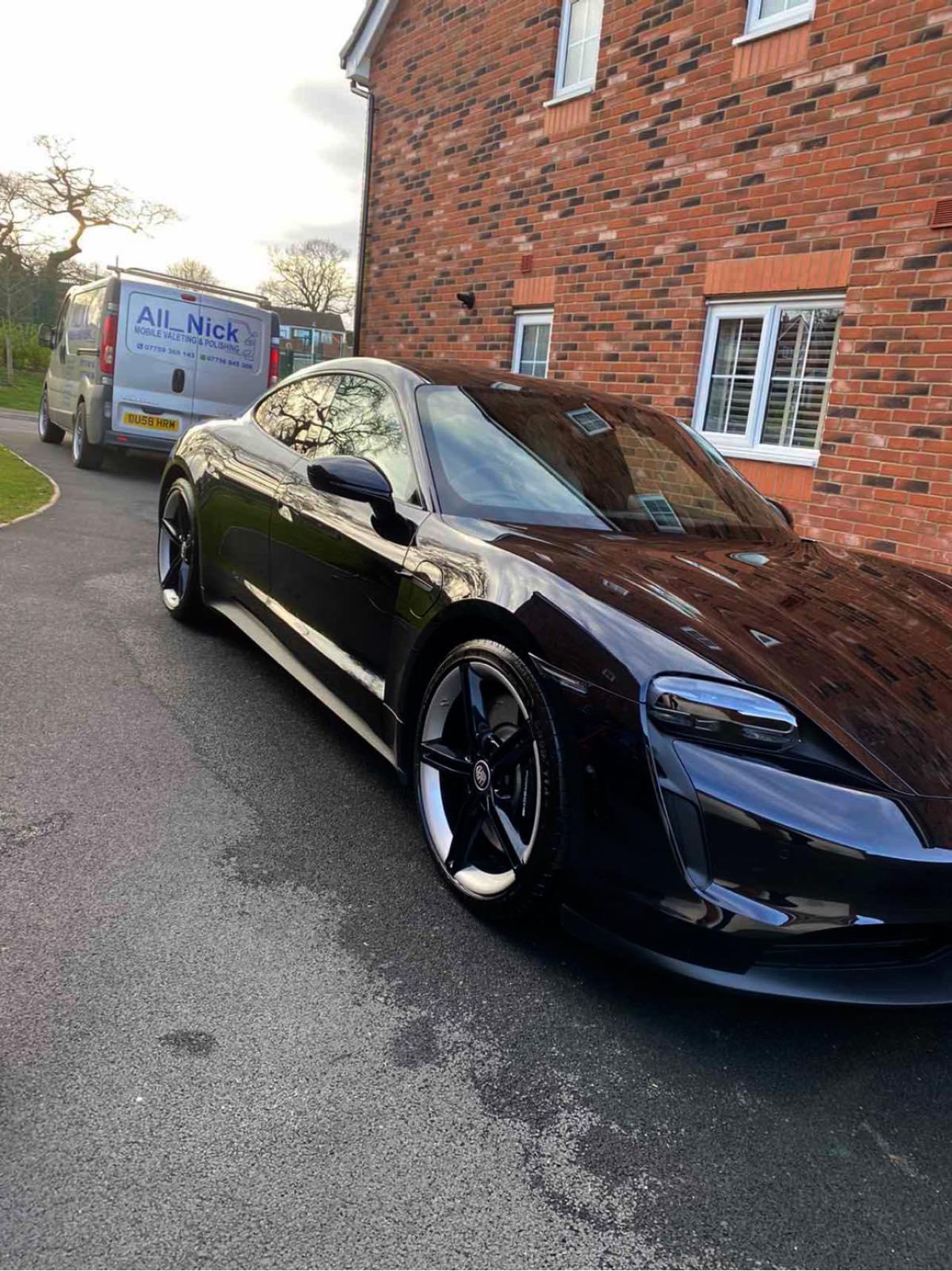 Black porsche